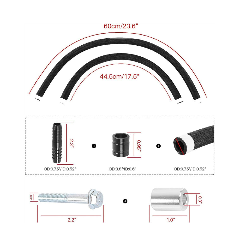 Aluminum Oil Catch Can For Chrysler Dodge Challenger Charger 300 2011-2021 6.4L Oil Catch Tank EGRKIT Shop