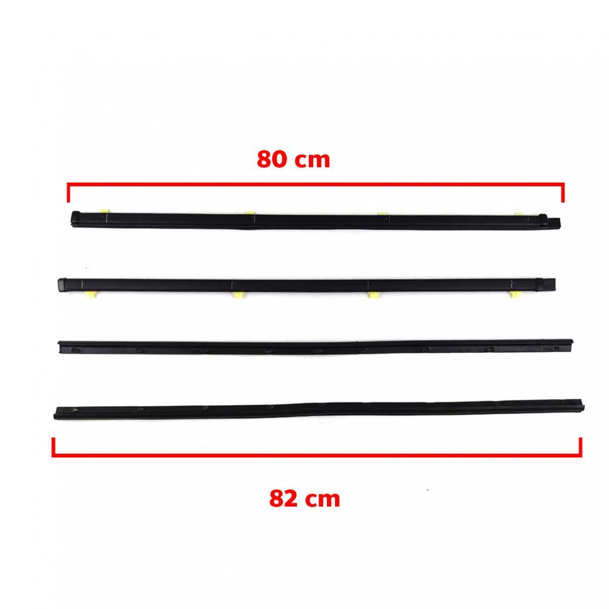 2Pcs Car Window Weatherstrip Black For Toyota hilux 1995 Car Weatherstrip Window Moulding Trim weatherstrip