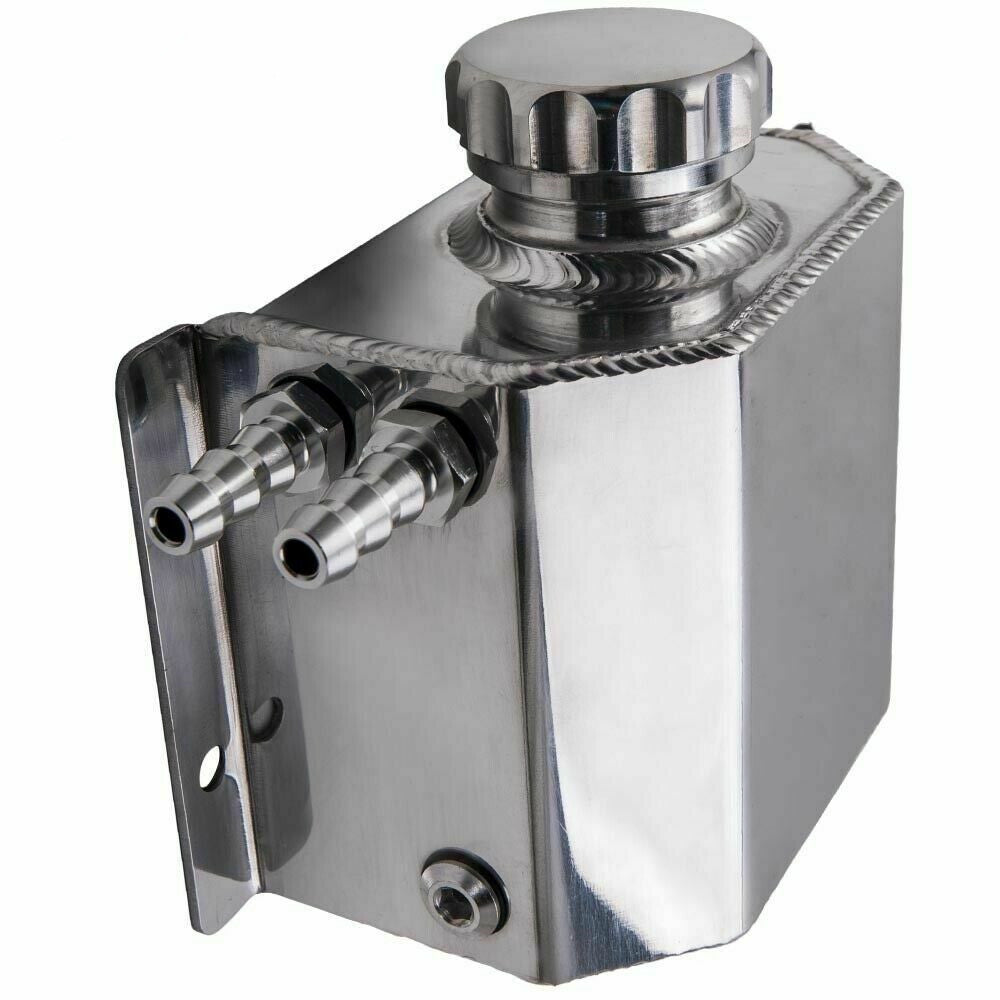 Universal 1L Aluminum Car Engine Oil Catch Can Reservoir Coolant Tank oil catch can