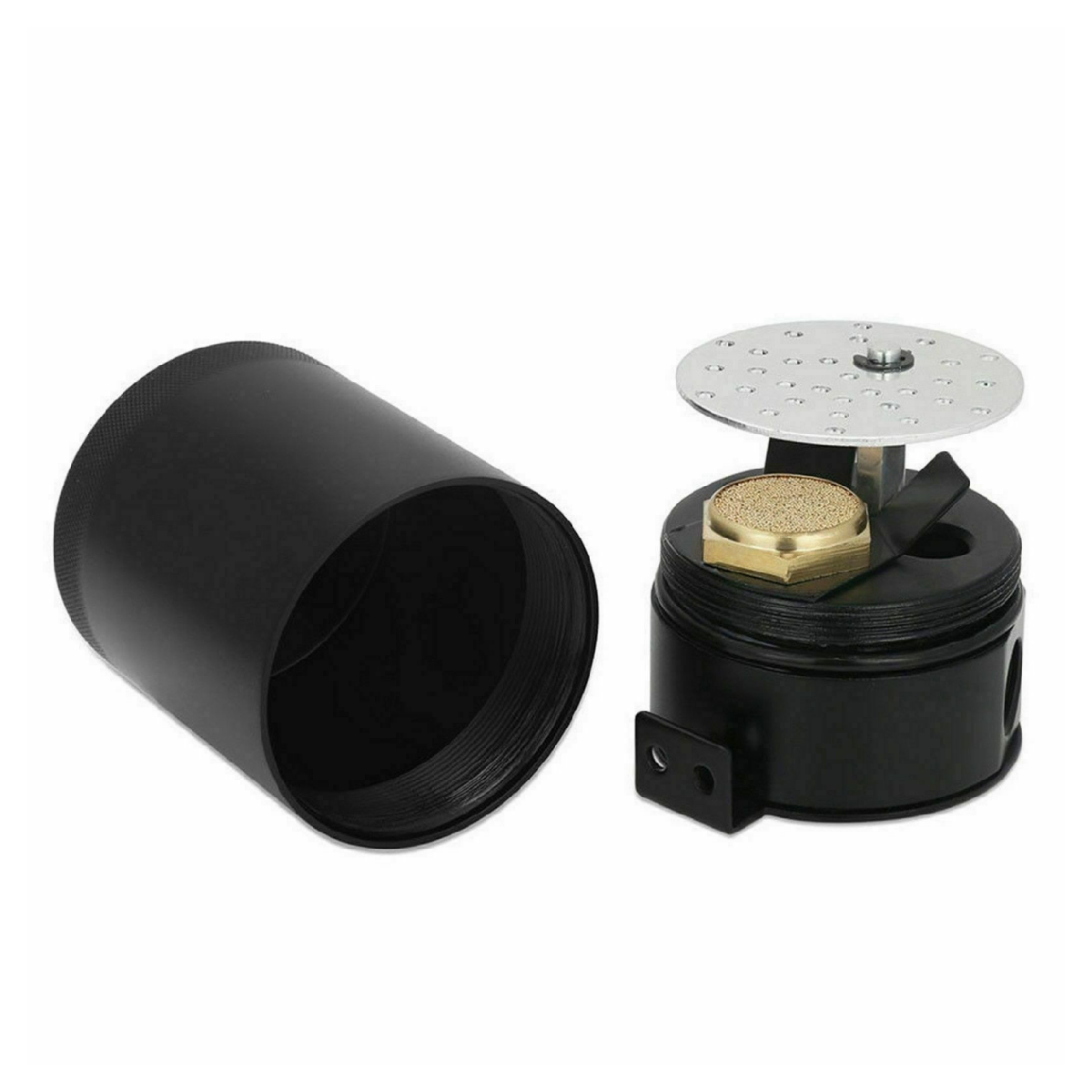 Racing Aluminum 3-Port Oil Catch Can Tank Reservoir Breather Filter Drain Valve oil catch can