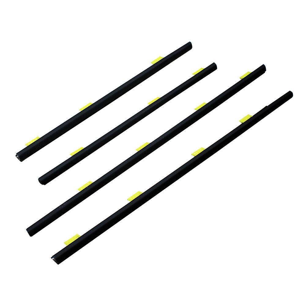 4Pcs Car Window Weatherstrip Black For Honda CRV 2002-2006 Car Weatherstrip Window Moulding Trim weatherstrip