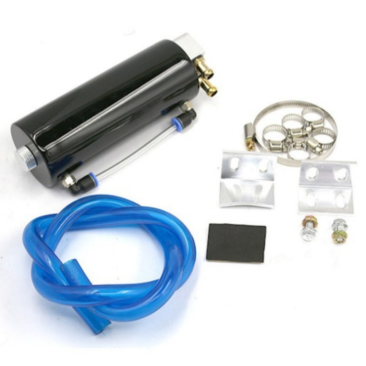 Universal Aluminum Racing Oil Catch Can Round Can Reservoir Turbo Oil Catch Can Fuel Catch Tank EGRKIT Shop