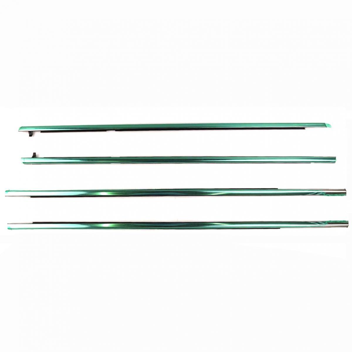 4Pcs Car Window Weatherstrip Black For Honda Accord 2003-2007 Car Weatherstrip Window Moulding Trim 72410-SDA-A01 72450-SDA-A01 72910-SDA-A01 72950-SDA-A01 weatherstrip