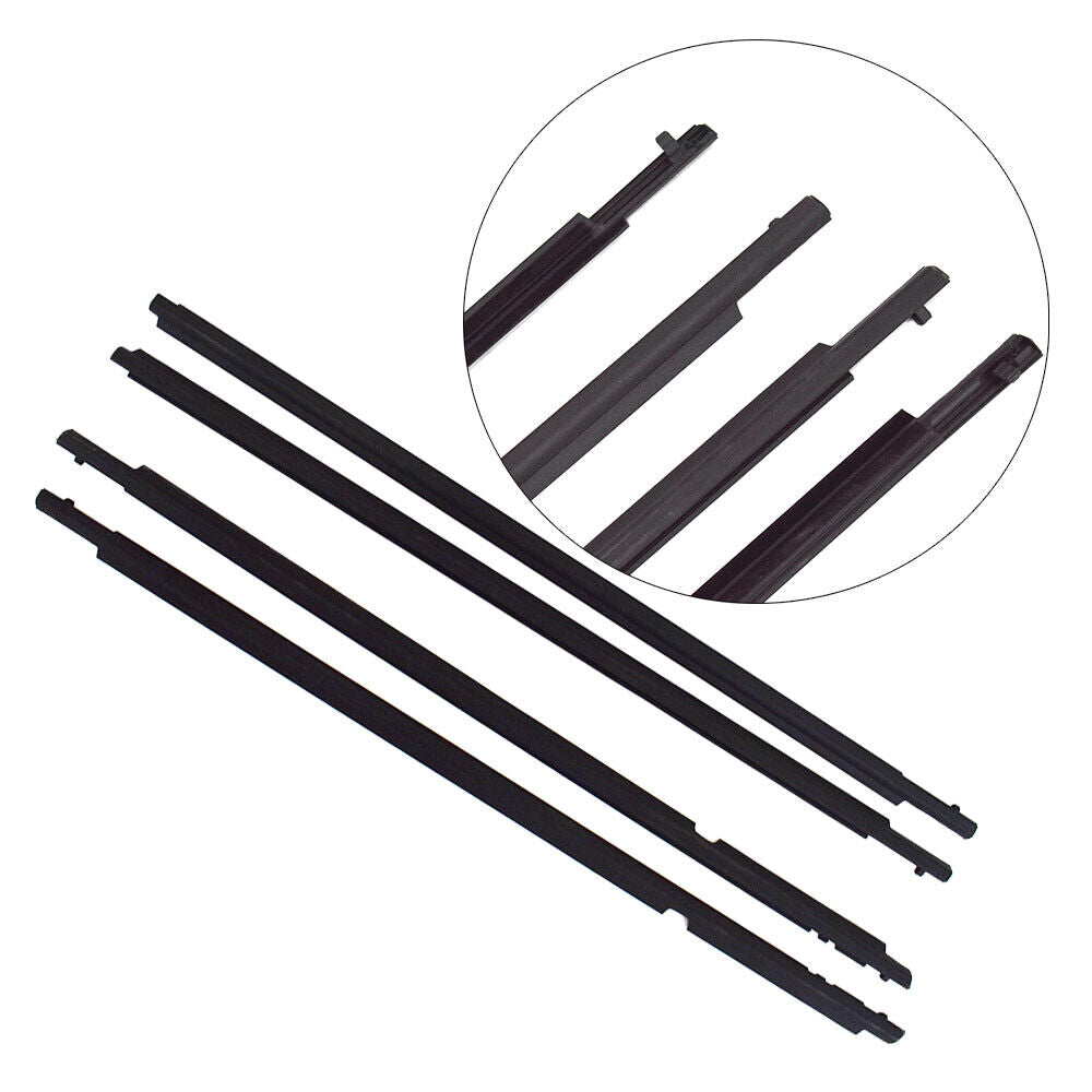 4Pcs Car Window Weatherstrip For Toyota Corolla 2009-2013 Car Weatherstrip Window Moulding Trim weatherstrip