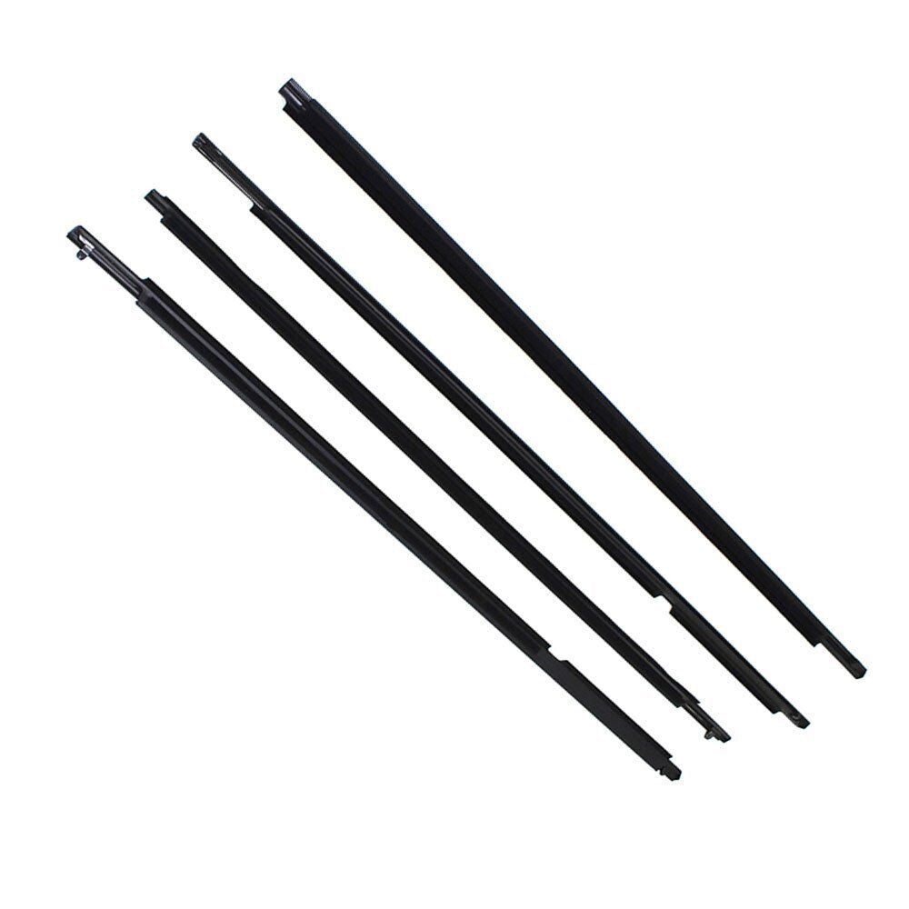 4Pcs Car Window Weatherstrip For Toyota Highlander 2008-2010 Car Weatherstrip Window Moulding Trim weatherstrip