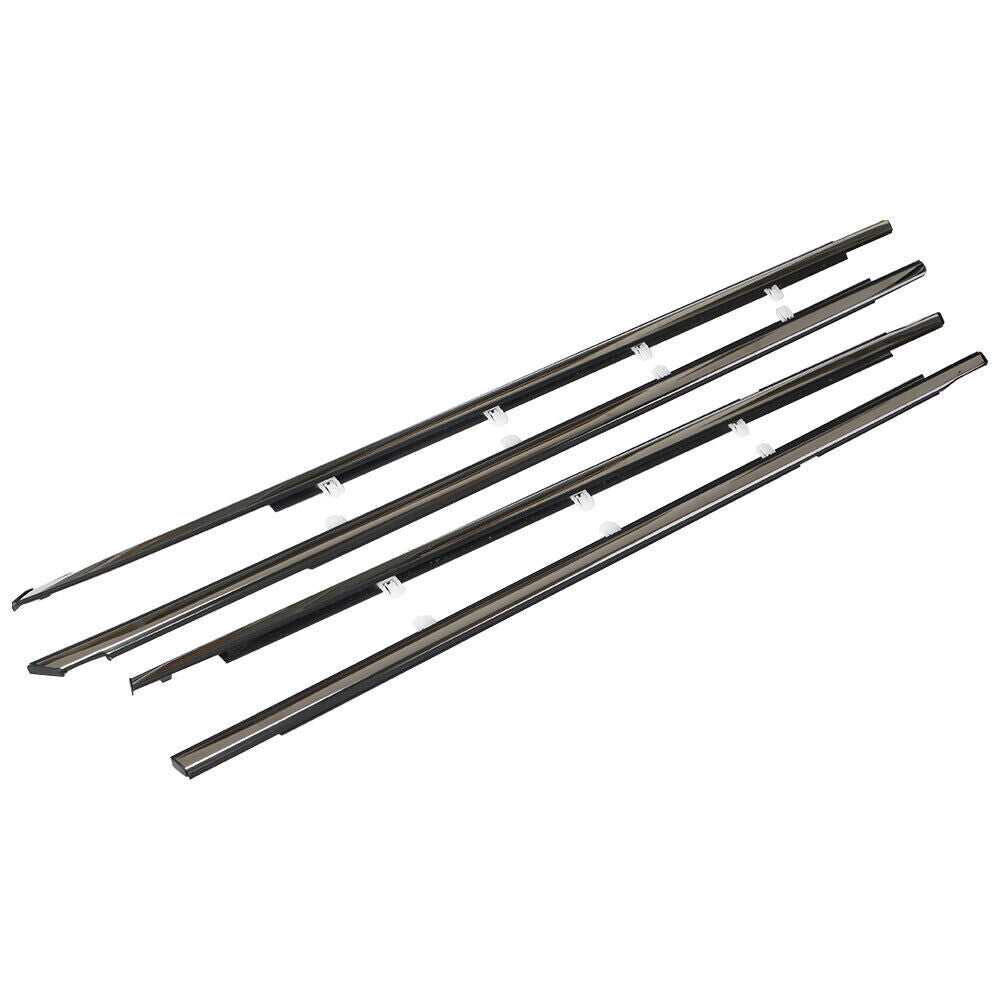 4Pcs Car Window Weatherstrip Black For Honda Accord 2008-2012 Car Weatherstrip Window Moulding Trim 72450-TA0-A01 72410-TA0-A01 72950-TA0-A01 72910-TA0-A01 weatherstrip
