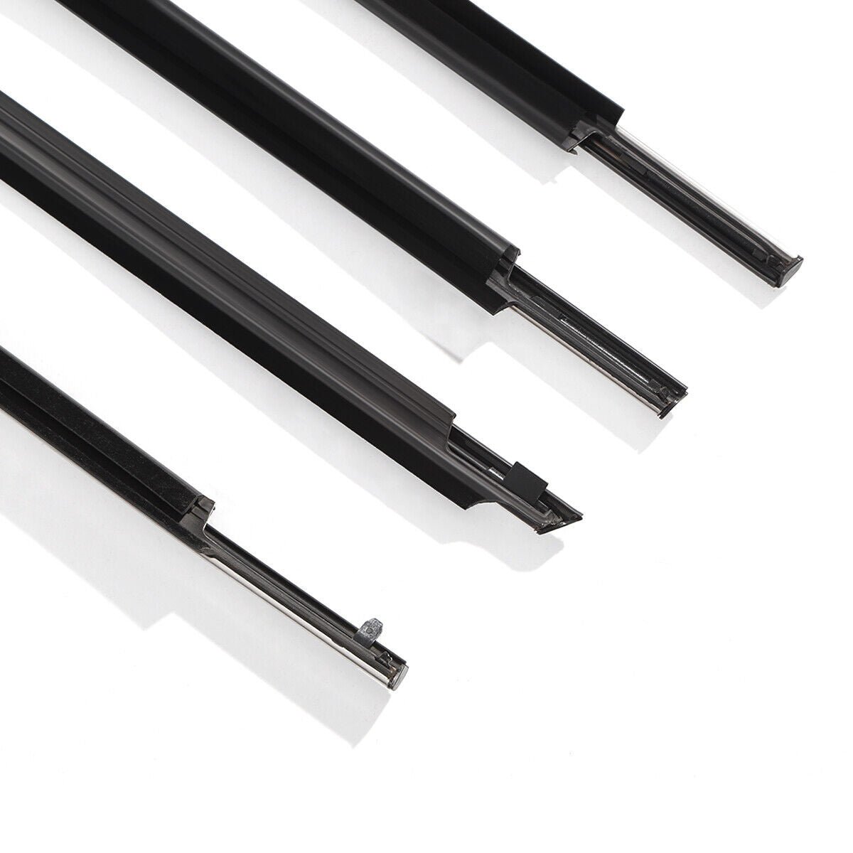 4Pcs Car Window Weatherstrip Chrome For Toyota Camry 2012-2014 Car Weatherstrip Window Moulding Trim 75710-06130 75720-06130 75730-06110 75740-06110 weatherstrip