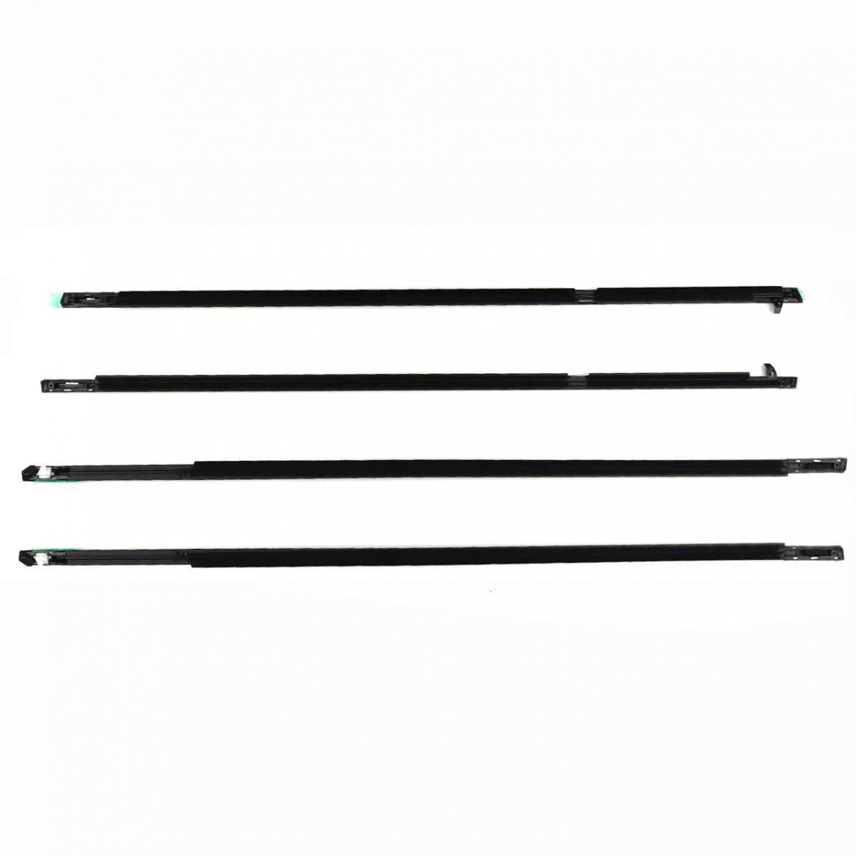 4Pcs Car Window Weatherstrip Black For Honda Accord 2003-2007 Car Weatherstrip Window Moulding Trim 72410-SDA-A01 72450-SDA-A01 72910-SDA-A01 72950-SDA-A01 weatherstrip