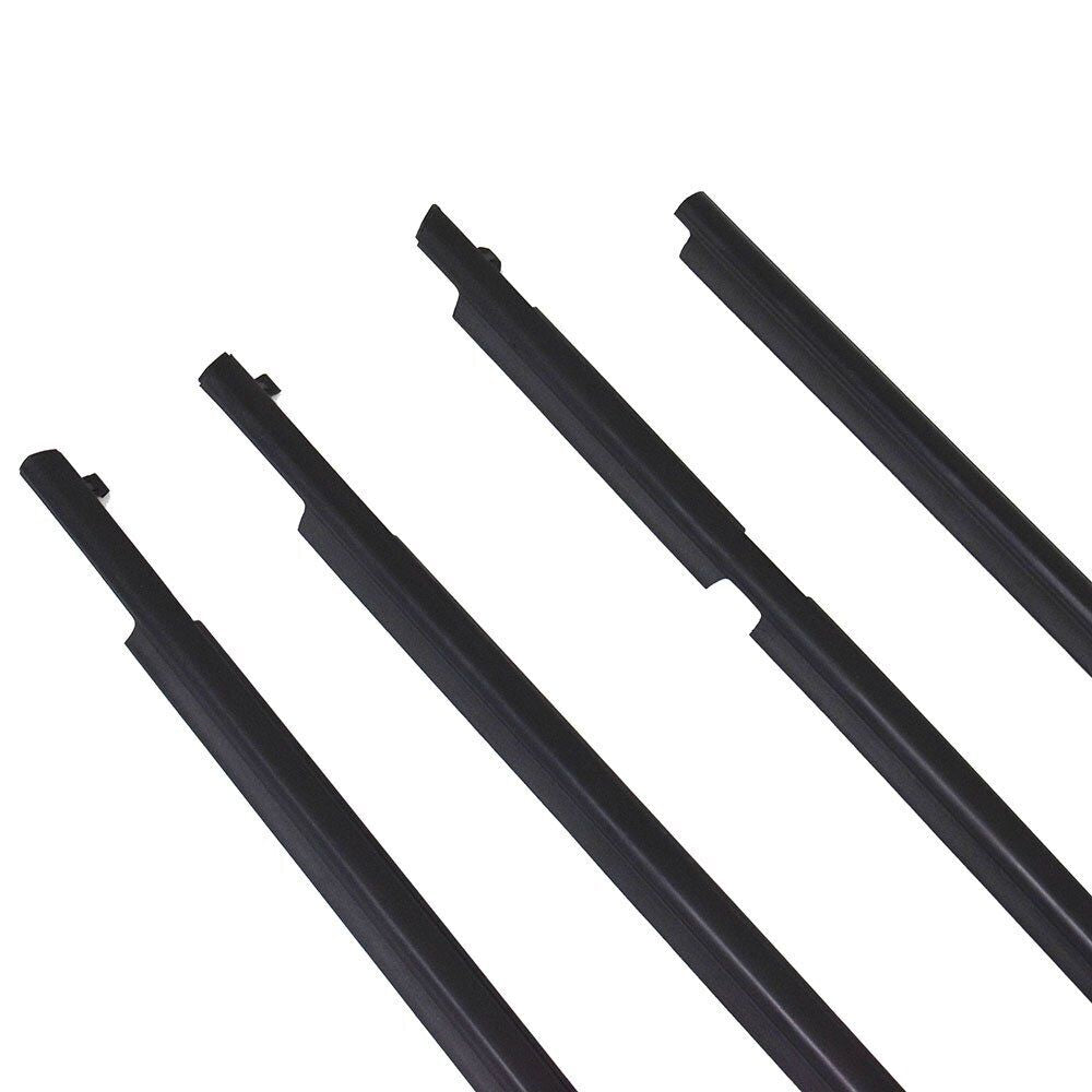 4Pcs Car Window Weatherstrip Black For Toyota RAV4 2009-2012 Car Weatherstrip Window Moulding Trim 75720-0R020 75710-0R020 75740-0R020 75730-0R020 weatherstrip