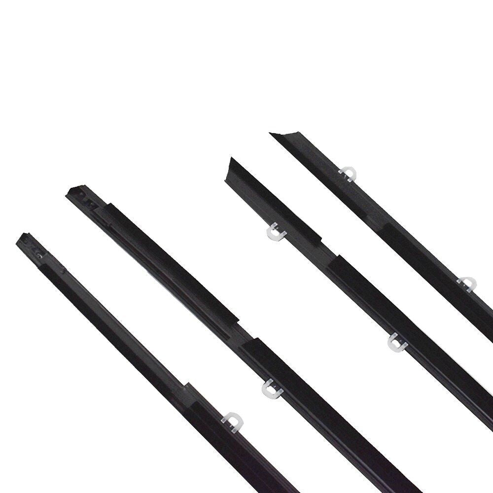 4Pcs Car Window Weatherstrip Black For Honda civic 2012-2015 Car Weatherstrip Window Moulding Trim 72450-TRO-A01 72410-TRO-A01 72950-TRO-A01 72910-TRO-A01 weatherstrip