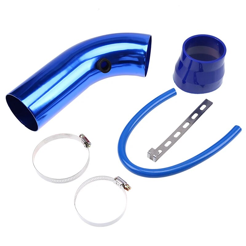 3" 76mm Air Intake Pipe Aluminum Cold Air Inlet Duct Tube Kit With Rubber Hose for Connect Filter High Air Flow EGRKit Shop