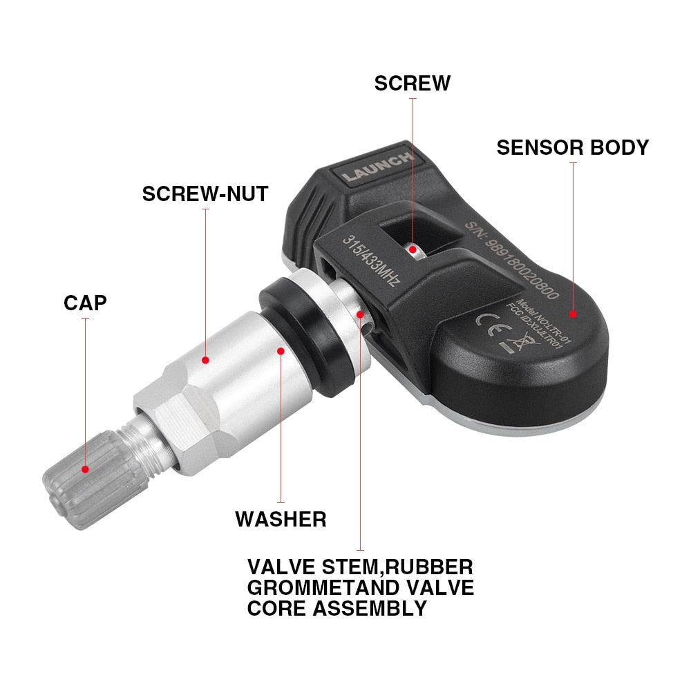 LAUNCH X431 Sensor 2 in 1 RF-Sensor 315MHz/433MHz TPMS Tire Repair Tools Scanner TSGUN Tire Pressure Sensors Tester Programming EGRKIT Shop