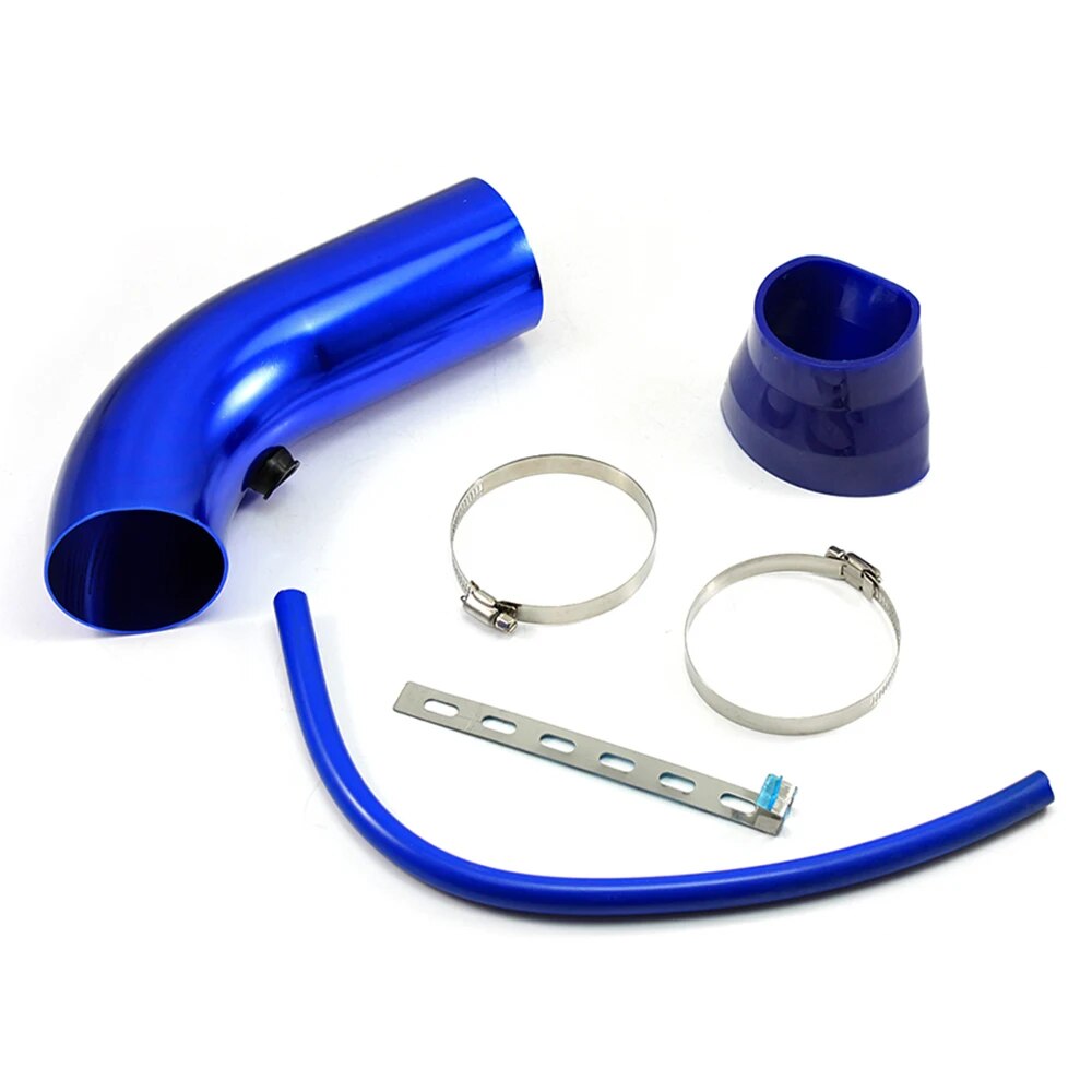 Universal 3inch Aluminum Air Intake Pipe for Cold Air Inlet 76mm Duct Tube Kit with 63mm to 76mm Rubber Hose Connect Filter EGRKit Shop