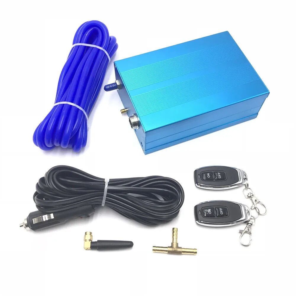 63mm Vaccum Control Exhaust Valve/Cutout Set with Vacuum Pump With Wireless Remote Controller Switch Cut off EGRKit Shop