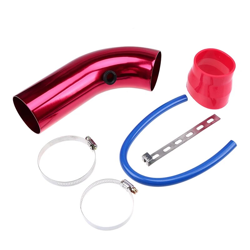 3" 76mm Air Intake Pipe Aluminum Cold Air Inlet Duct Tube Kit With Rubber Hose for Connect Filter High Air Flow EGRKit Shop