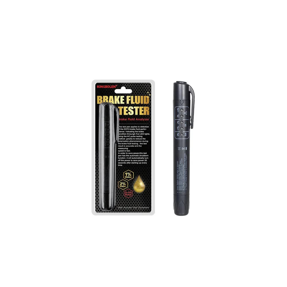 Auto Liquid testing Brake Fluid Tester pen 5 LED indicator display for DOT3/DOT4 electronic pen brake fluid oil tester Digital EGRKit Shop