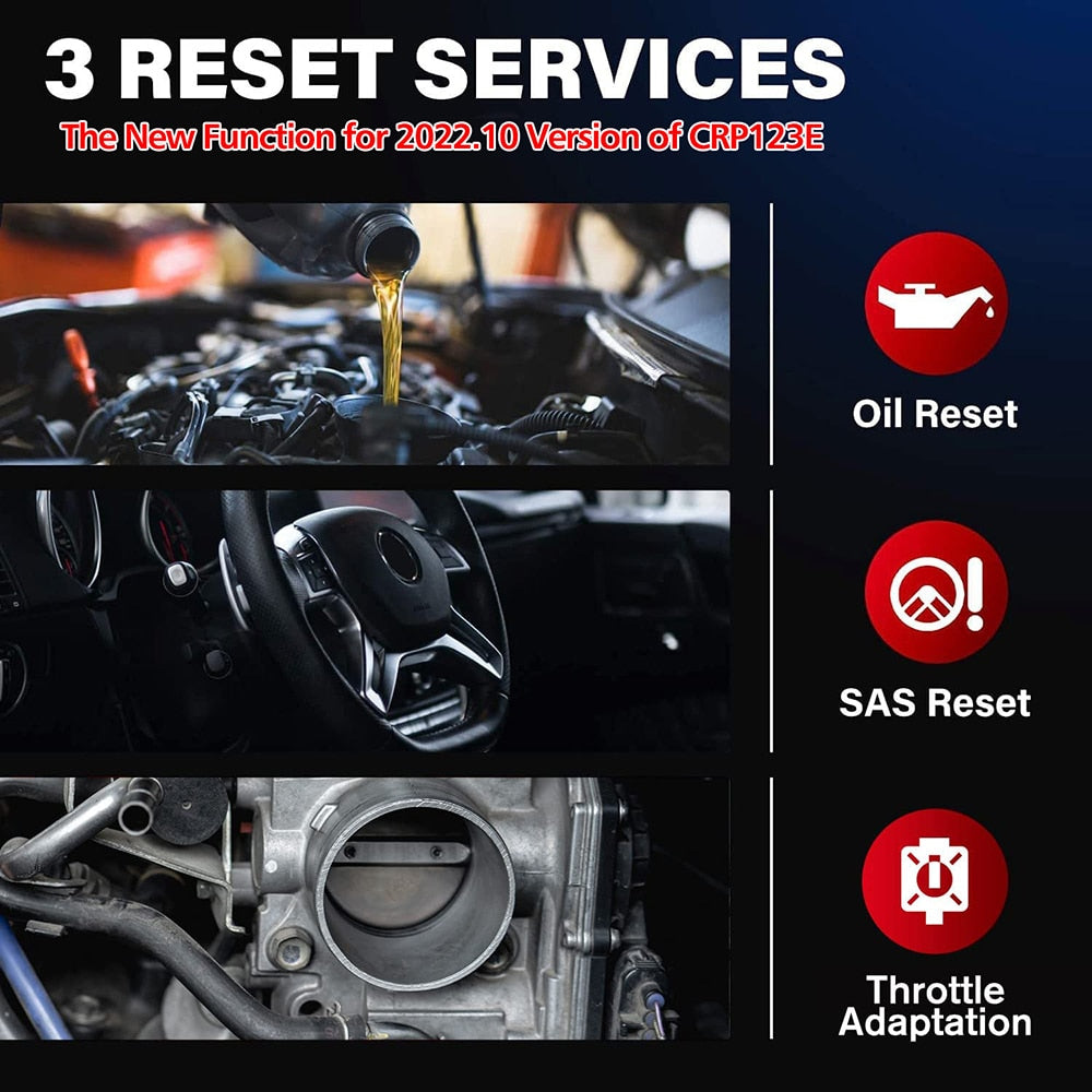 LAUNCH X431 CRP123E Car OBD2 Diagnostic Tools Automotive OBD Scanner ABS SRS Airbag Engine AT SAS OIL Brake Reset Free Update EGRKIT Shop