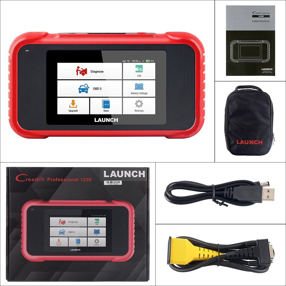 LAUNCH X431 CRP123E Car OBD2 Diagnostic Tools Automotive OBD Scanner ABS SRS Airbag Engine AT SAS OIL Brake Reset Free Update EGRKIT Shop