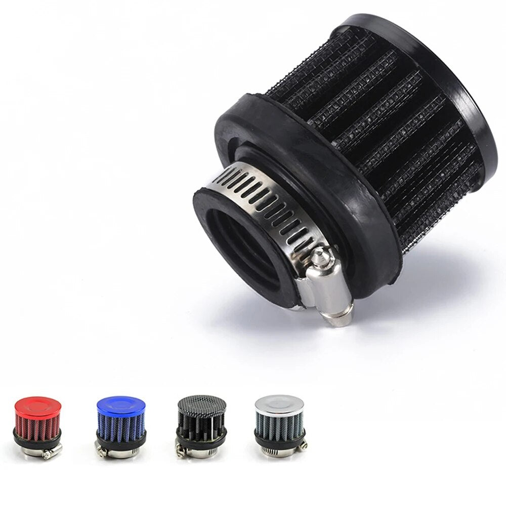 25mm Universal Mini Car Air Filter Motorcycle Cold Air Intake High Flow Crankcase Vent Cover Mini Filter Mushroom Head Auto Part EGRKit Shop