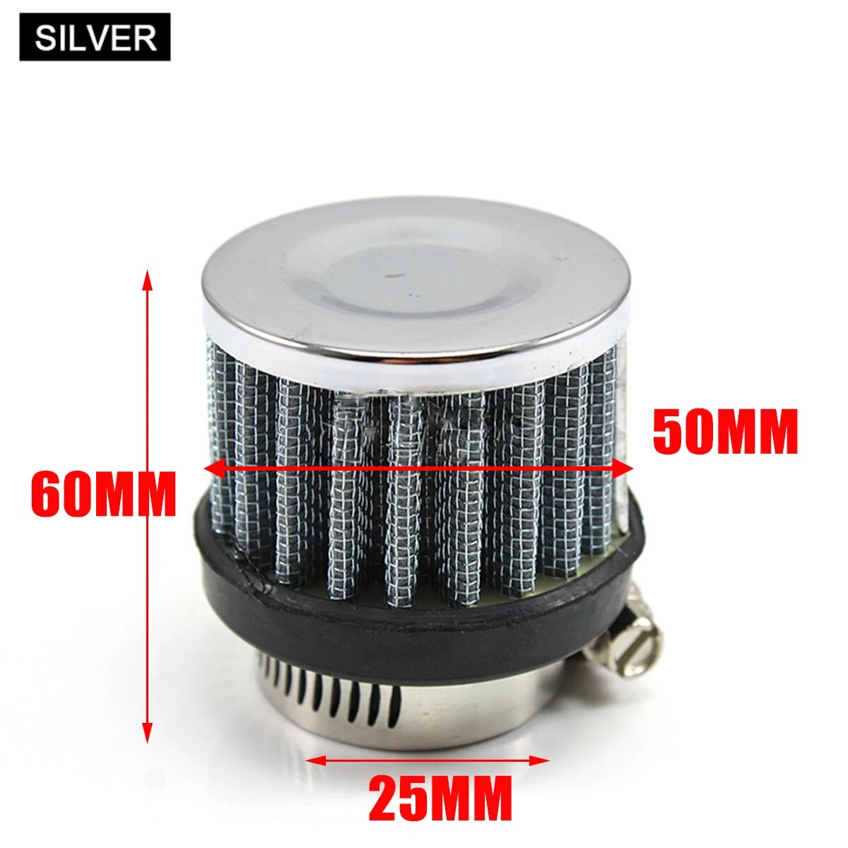 25mm Universal Mini Car Air Filter Motorcycle Cold Air Intake High Flow Crankcase Vent Cover Mini Filter Mushroom Head Auto Part EGRKit Shop