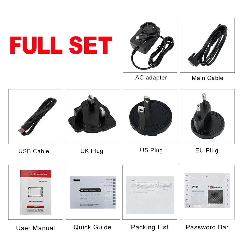 2023 New- LAUNCH X431 PRO ELITE 8'inch Car Diagnostic Tools OBD OBD2 Scanner All System CANFD/DOIP Active Test 32 Reset Coding EGRKIT Shop