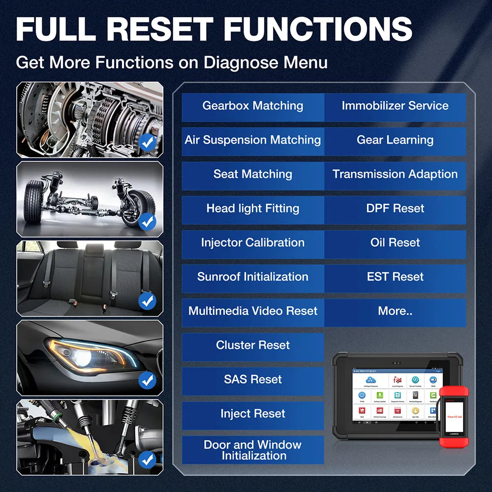 2023 New - LAUNCH X431 PAD V Car Diagnostic Tools J2534 CAN FD Online ECU Programming Coding Auto OBD OBD2 Scanner EGRKit Shop
