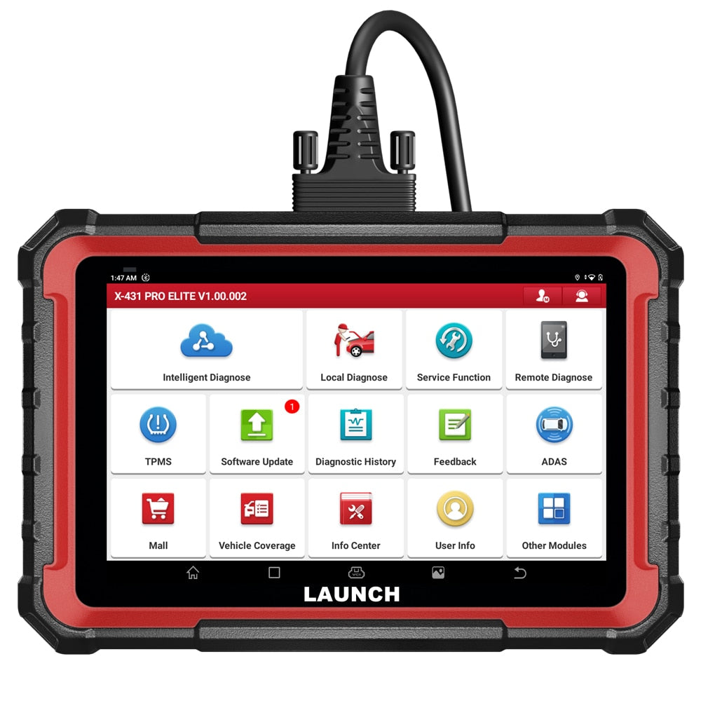 2023 New- LAUNCH X431 PRO ELITE 8'inch Car Diagnostic Tools OBD OBD2 Scanner All System CANFD/DOIP Active Test 32 Reset Coding EGRKIT Shop