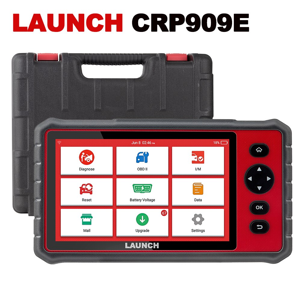 LAUNCH X431 CRP919E CRP909E Car Diagnostic Tools Full System ECU Coding Active Test CAN FD DIOP 31+ Reset Auto OBD2 OBD Scanner EGRKIT Shop