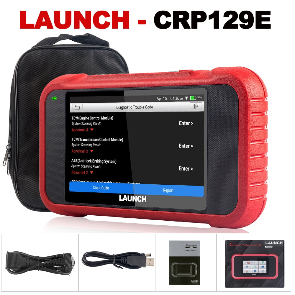 LAUNCH X431 CRP129E Car OBD2 Diagnostic Tools ENG ABS SRS AT Oil SAS EPB TPMS DPF Reset Auto OBD Scanner Free Update pk CRP123E EGRKIT Shop