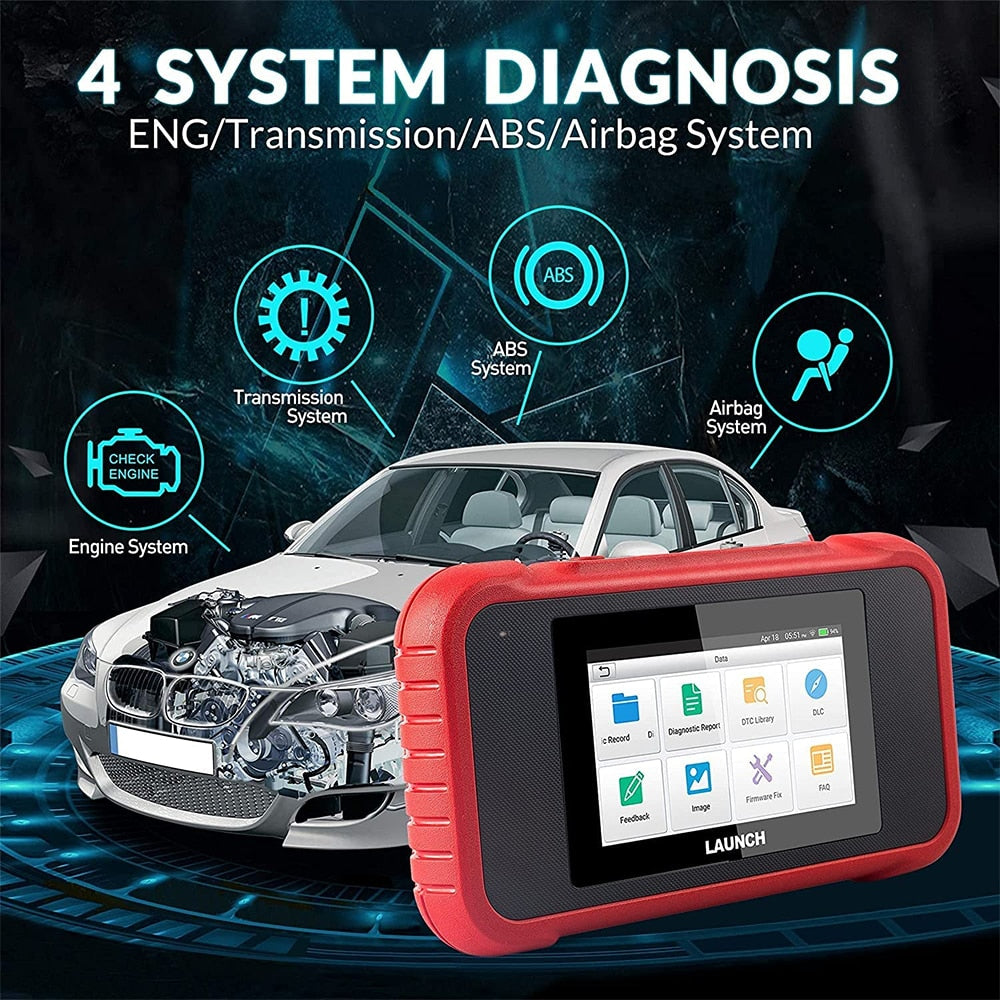 LAUNCH X431 CRP129E Car OBD2 Diagnostic Tools ENG ABS SRS AT Oil SAS EPB TPMS DPF Reset Auto OBD Scanner Free Update pk CRP123E EGRKIT Shop