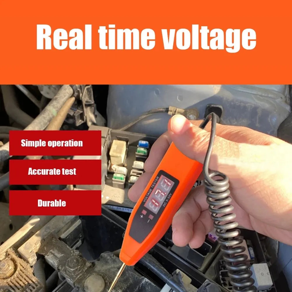 Auto electrician probe machine car tools electric tester 5V/24V/32V dca voltage detector AC Voltage indicator Check ferramentas EGRKit Shop