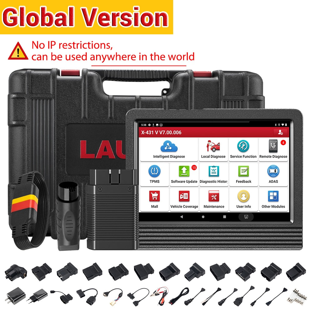 2023 Elite X431 V V4.0 Car Full System Diagnostic Tools Auto OBD OBD2 Scanner ECU Coding 37+ Reset Active Test Free Shipping EGRKIT Shop