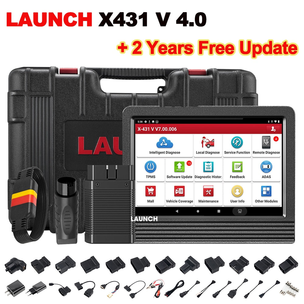 LAUNCH X431 V V4.0 Pro Car Diagnostic Tools Auto OBD2 Scanner Full System ECU Coding Active Test Guide Function Free Shipping EGRKIT Shop