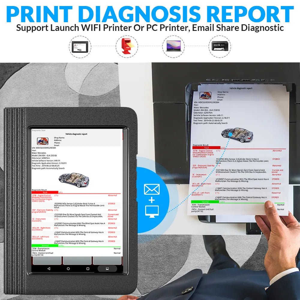 LAUNCH X431 V 4.0 Car Diagnostic Tools Professional Automotive OBD OBD2 Full System Scanner ECU Coding Active Test EGRKit Shop