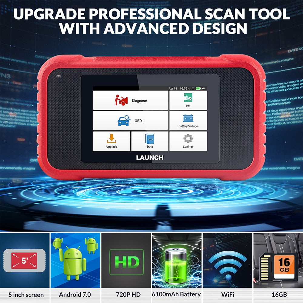 LAUNCH X431 CRP123E Car OBD2 Diagnostic Tools Obd2 Scanner Engine ABS Airbag SRS AT Oil ETC SAS Code Reader Free Update Online EGRKIT Shop