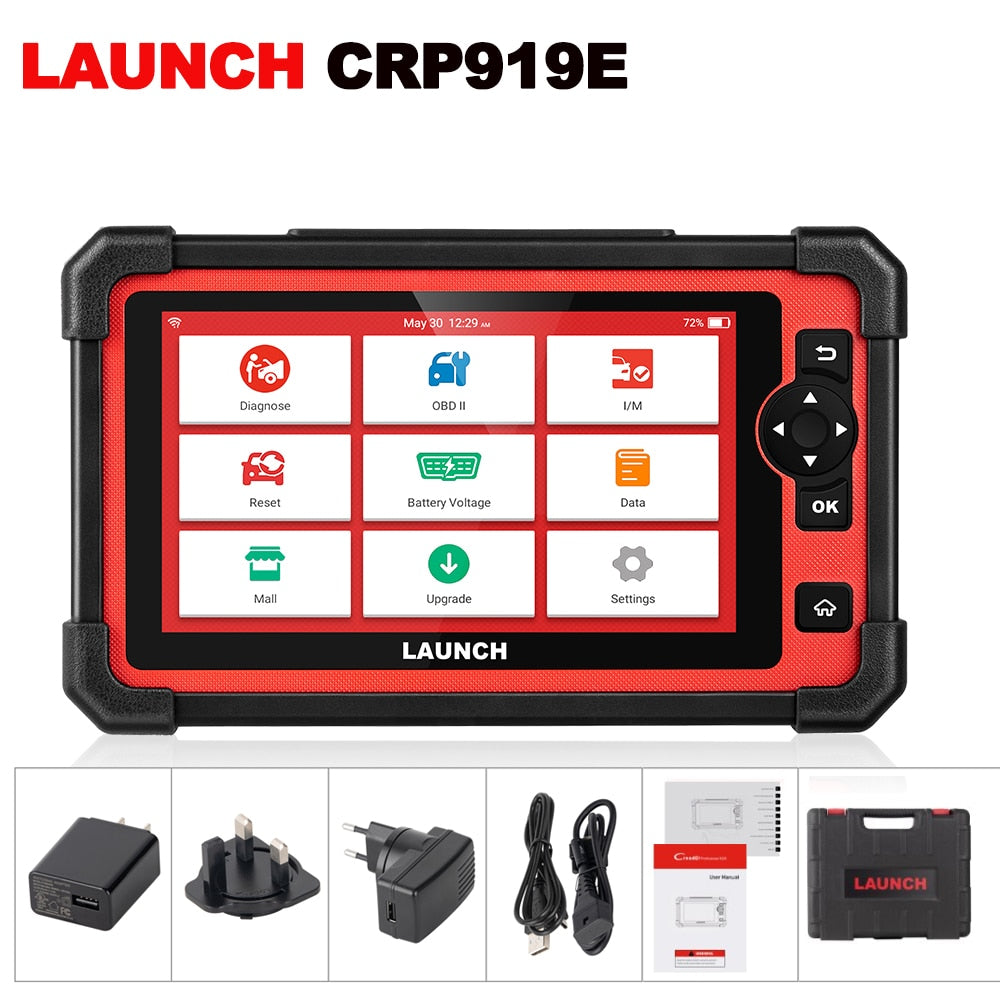 LAUNCH X431 CRP919E Car Diagnostic Tools Automotive OBD OBD2 Scanner Active Test ECU Coding CANFD DOIP 31+ Reset Free Shipping EGRKIT Shop