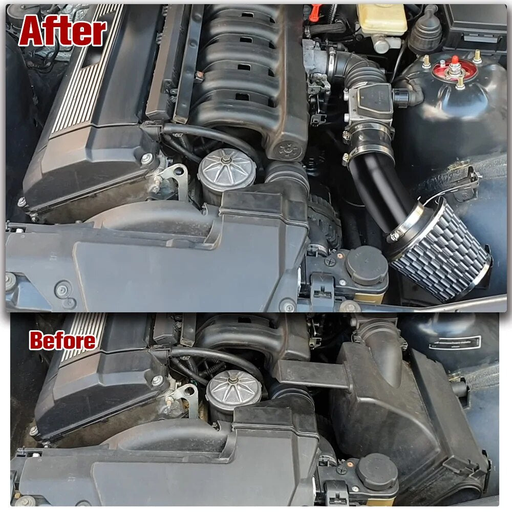 Universal 3" 76mm Air Filter & Cold Air Intake Pipe Turbo Induction Pipe Tube Kit Without Air Filter Cone EGRKit Shop