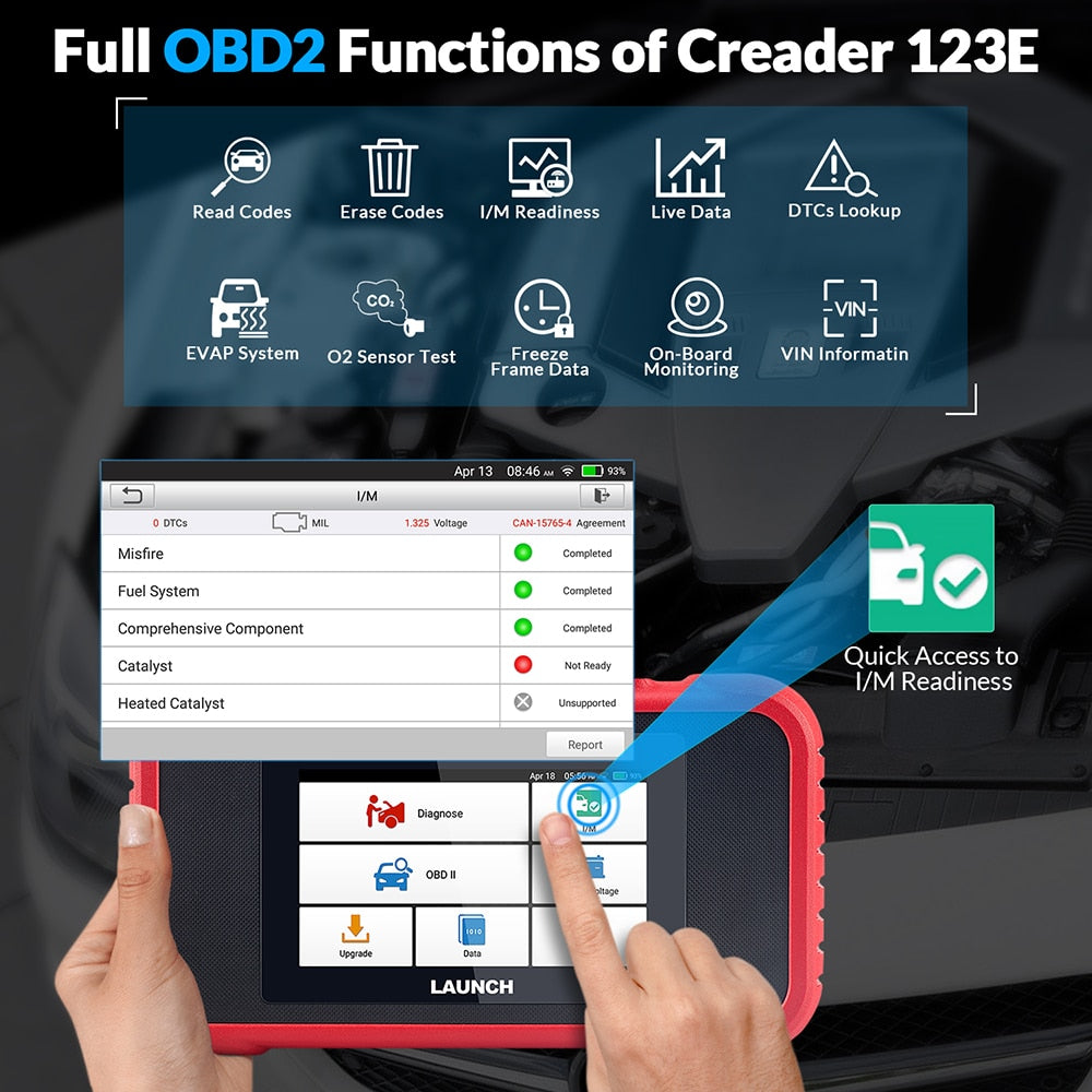 LAUNCH X431 CRP123E Car OBD2 Diagnostic Tools Obd2 Scanner Engine ABS Airbag SRS AT Oil ETC SAS Code Reader Free Update Online EGRKIT Shop