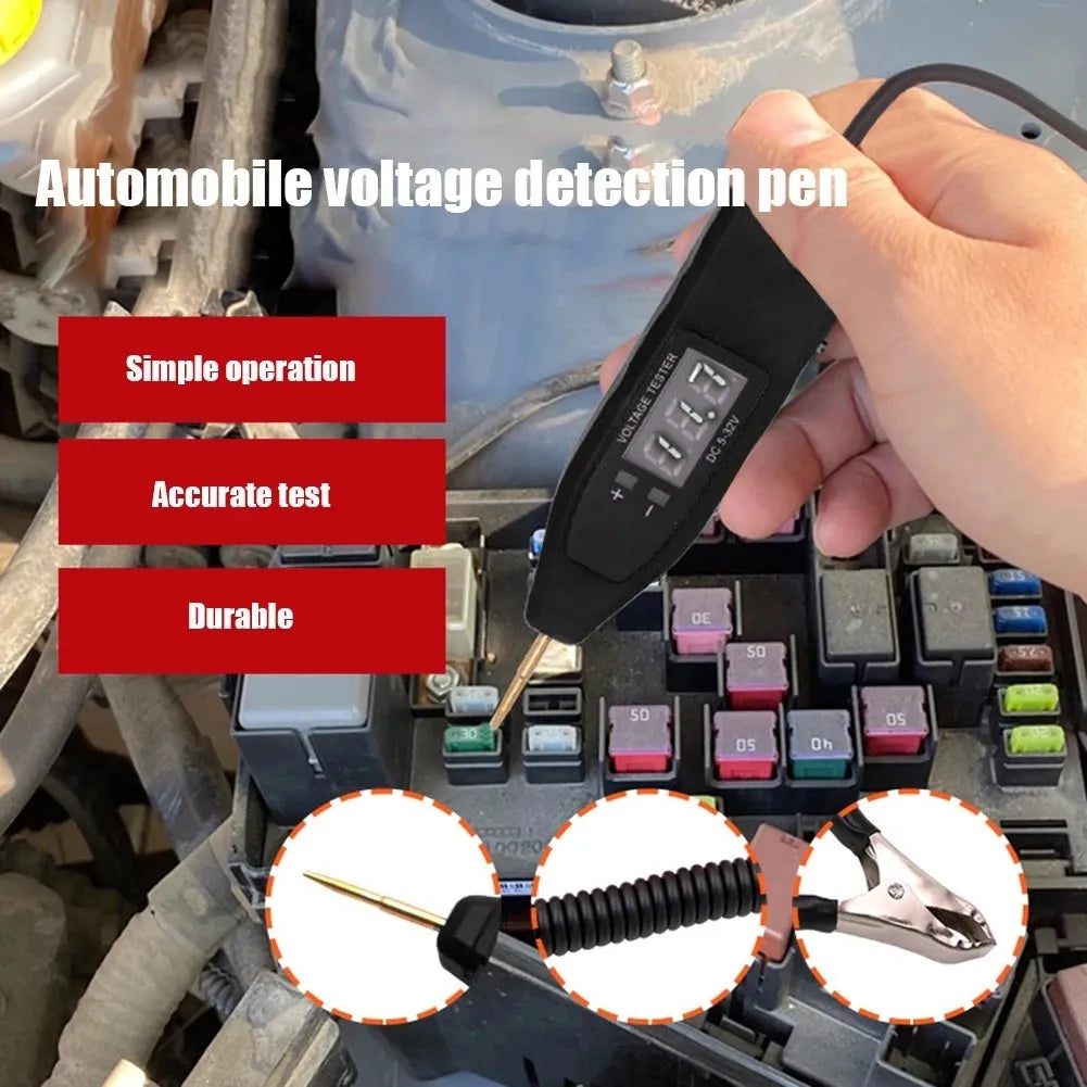 Auto electrician probe machine car tools electric tester 5V/24V/32V dca voltage detector AC Voltage indicator Check ferramentas EGRKit Shop