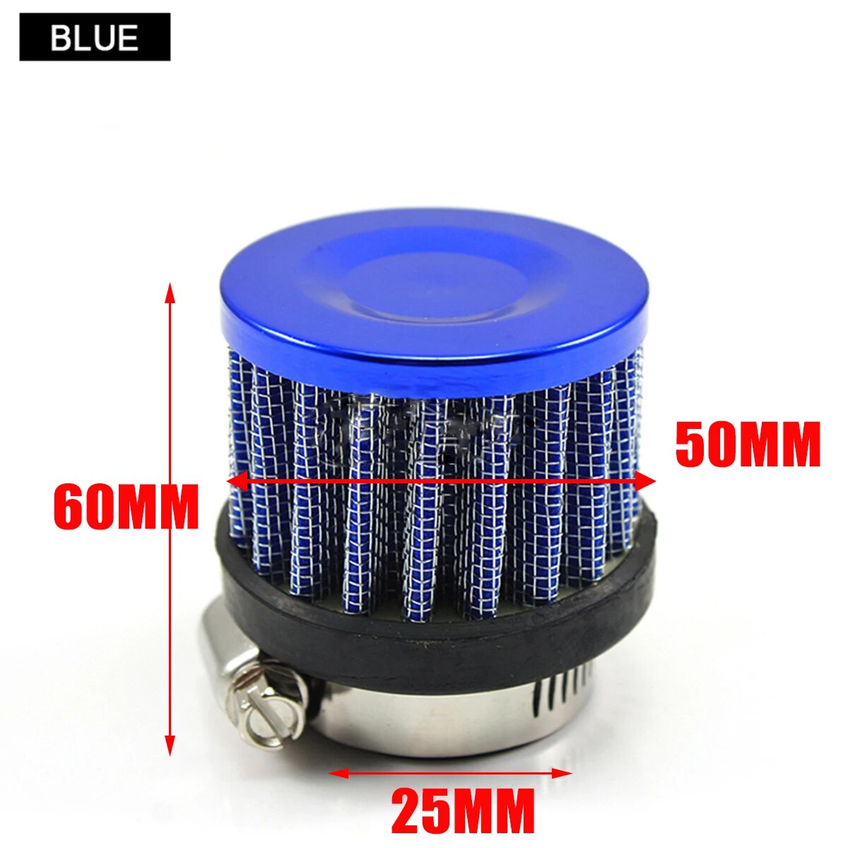 25mm Universal Mini Car Air Filter Motorcycle Cold Air Intake High Flow Crankcase Vent Cover Mini Filter Mushroom Head Auto Part EGRKit Shop