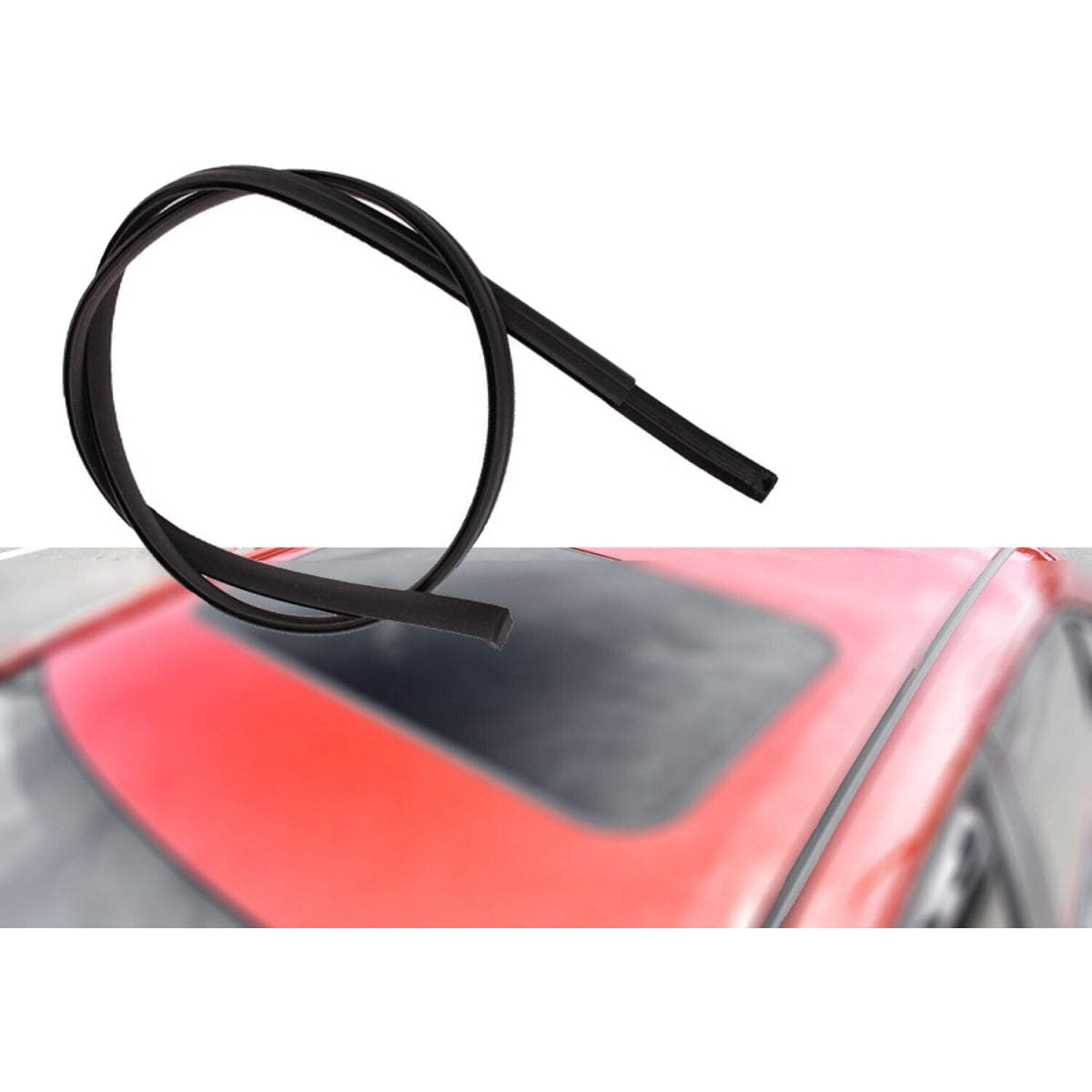 2PCS Car Roof Trim Molding Seal Strip Rubber For Toyota Corolla 2014-2018 Car Roof Trim Molding weatherstrip