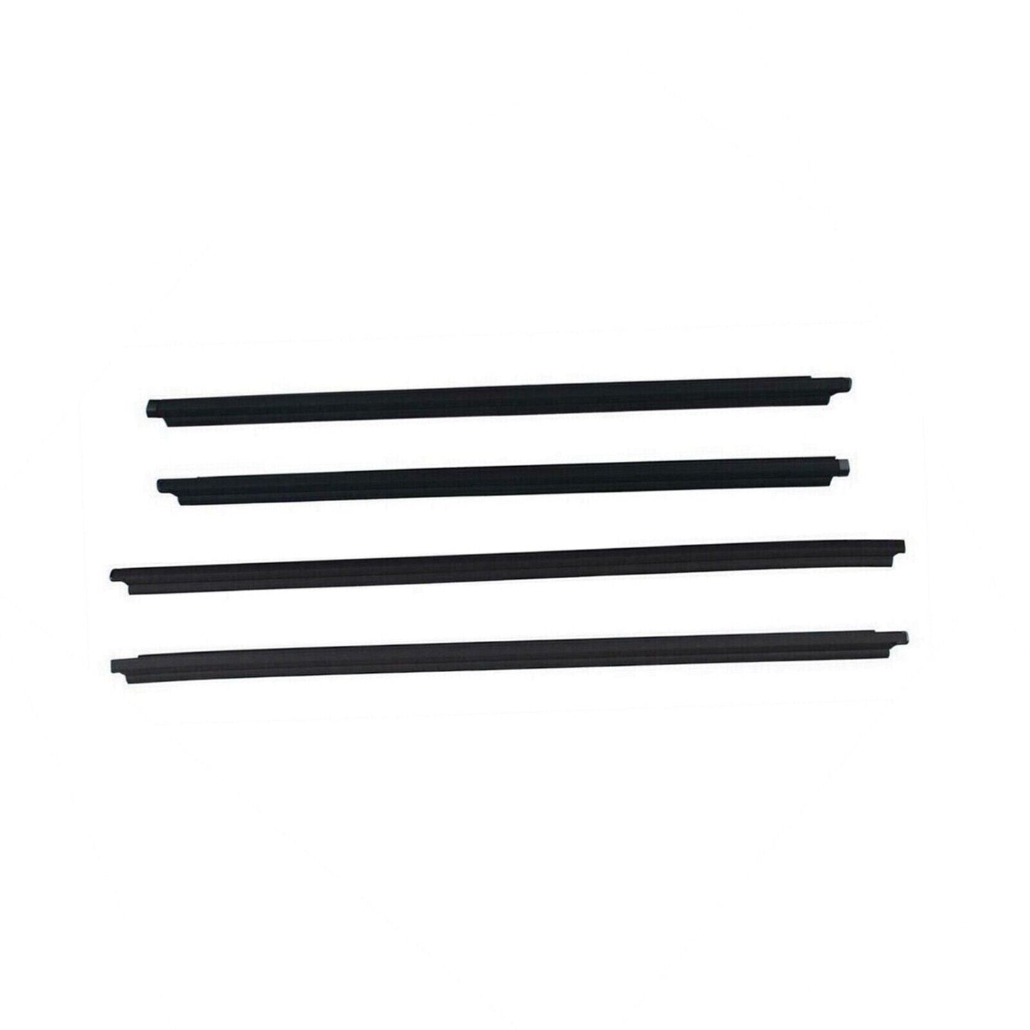 4Pcs Car Window Weatherstrip Black For Toyota Fortuner 2006-2011 Car Weatherstrip Window Moulding Trim weatherstrip