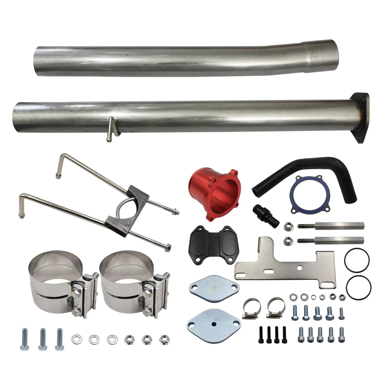6.7L Muffler Pipe & EGR Cooler Throttle Valve Delete Kit Fits 2013 2014 Dodge Ram 2500 3500 6.7L L6 Cummins Diesel Egr Kit