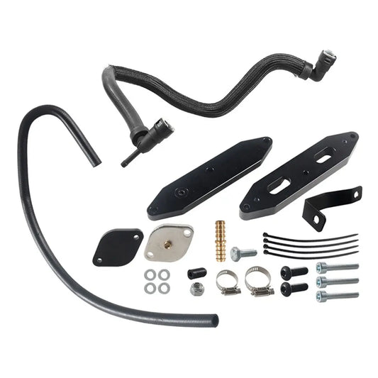 EGR Delete Kit Set Coolant For Ford F250 F350 2011 - 2019 6.7L Powerstroke Diesel Black Egr Kit