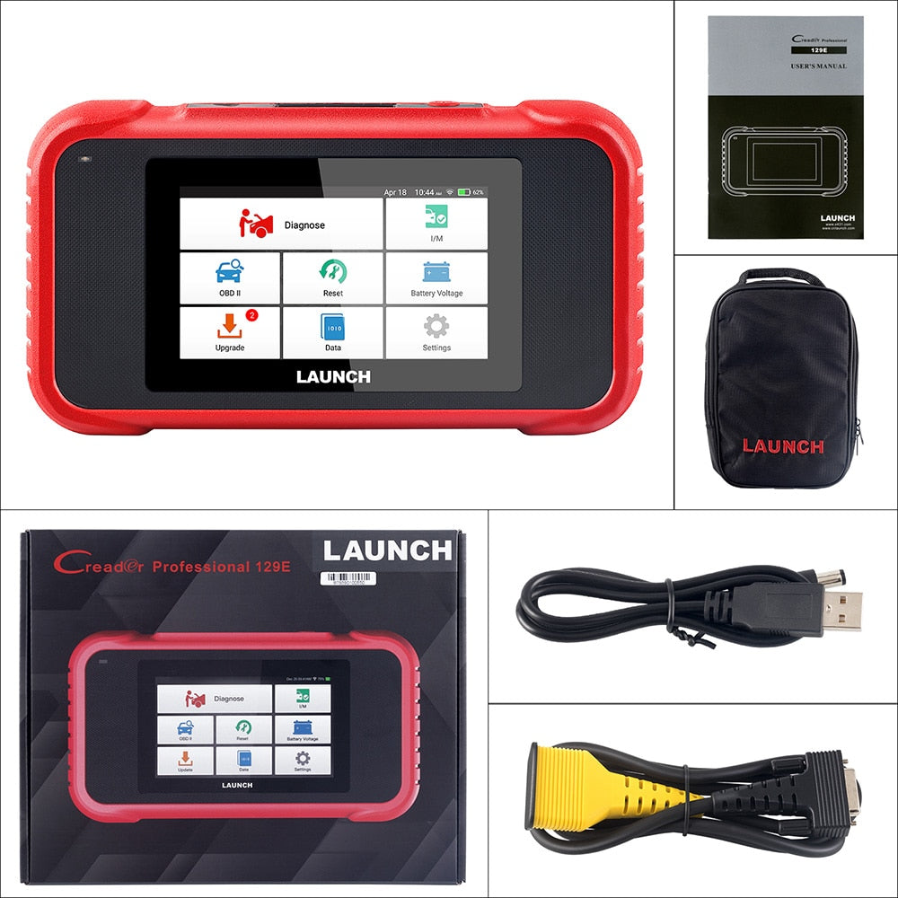 LAUNCH X431 CRP129E Car OBD2 Diagnostic Tools ENG ABS SRS AT Oil SAS EPB TPMS DPF Reset Auto OBD Scanner Free Update pk CRP123E EGRKIT Shop