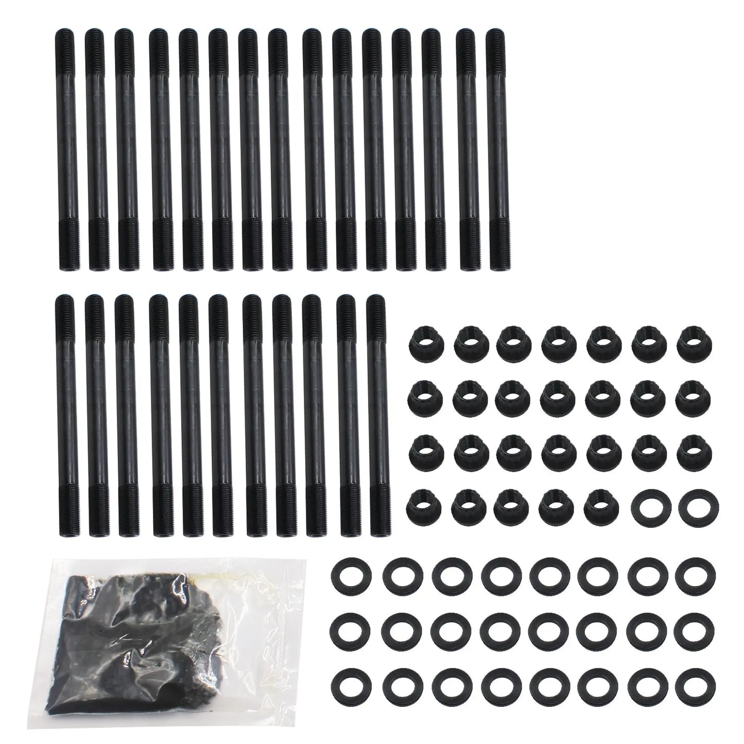 Head Stud Kit Fits 1998 1999 2000 2001 2002 2003 2004 2005 2006 2007 2008 2009 2010 2011 2012 2013 2014 2015 2016 2017 2018 Dodge Cummins 24V Diesel 5.9L & 6.7L Egr Kit