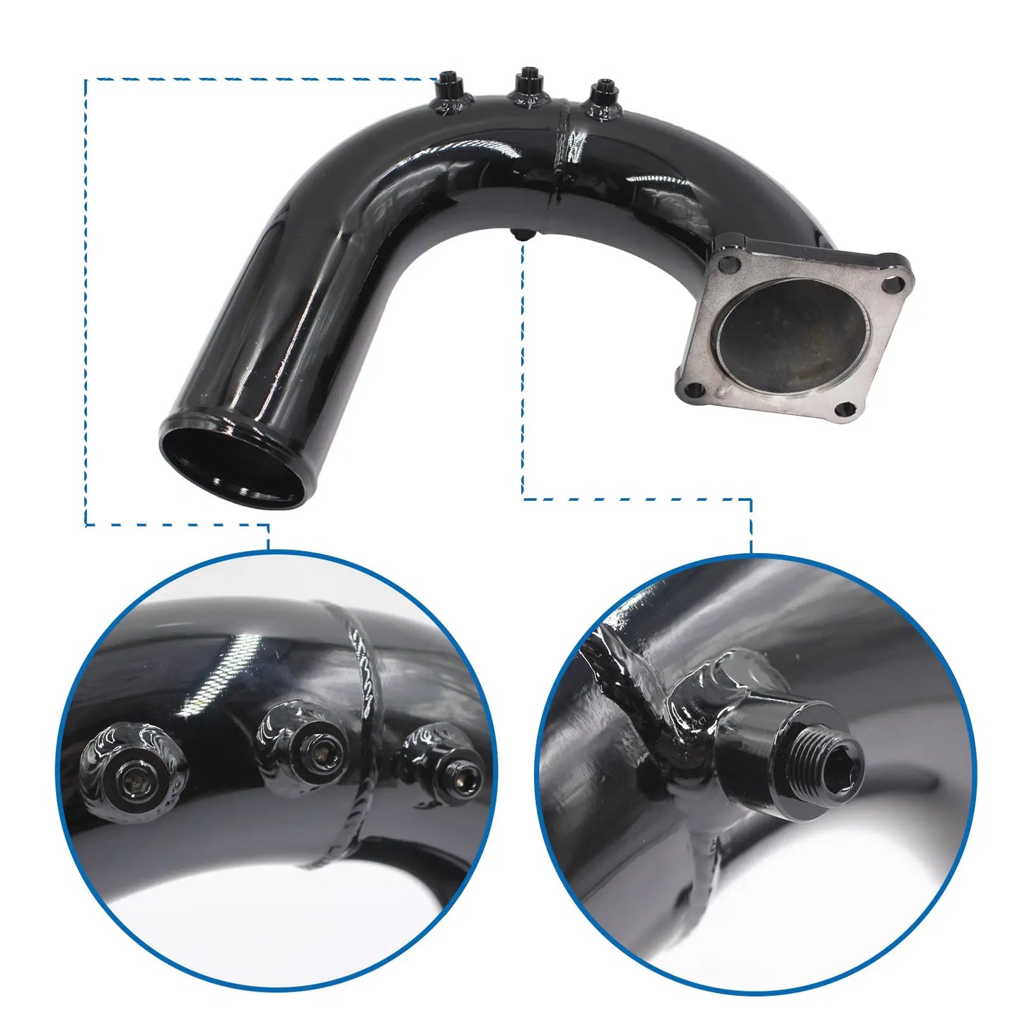 High Flow Intake Elbow Tube For 2003 2004 2005 2006 2007 Dodge Ram 5.9L Cummins Diesel Egr Kit
