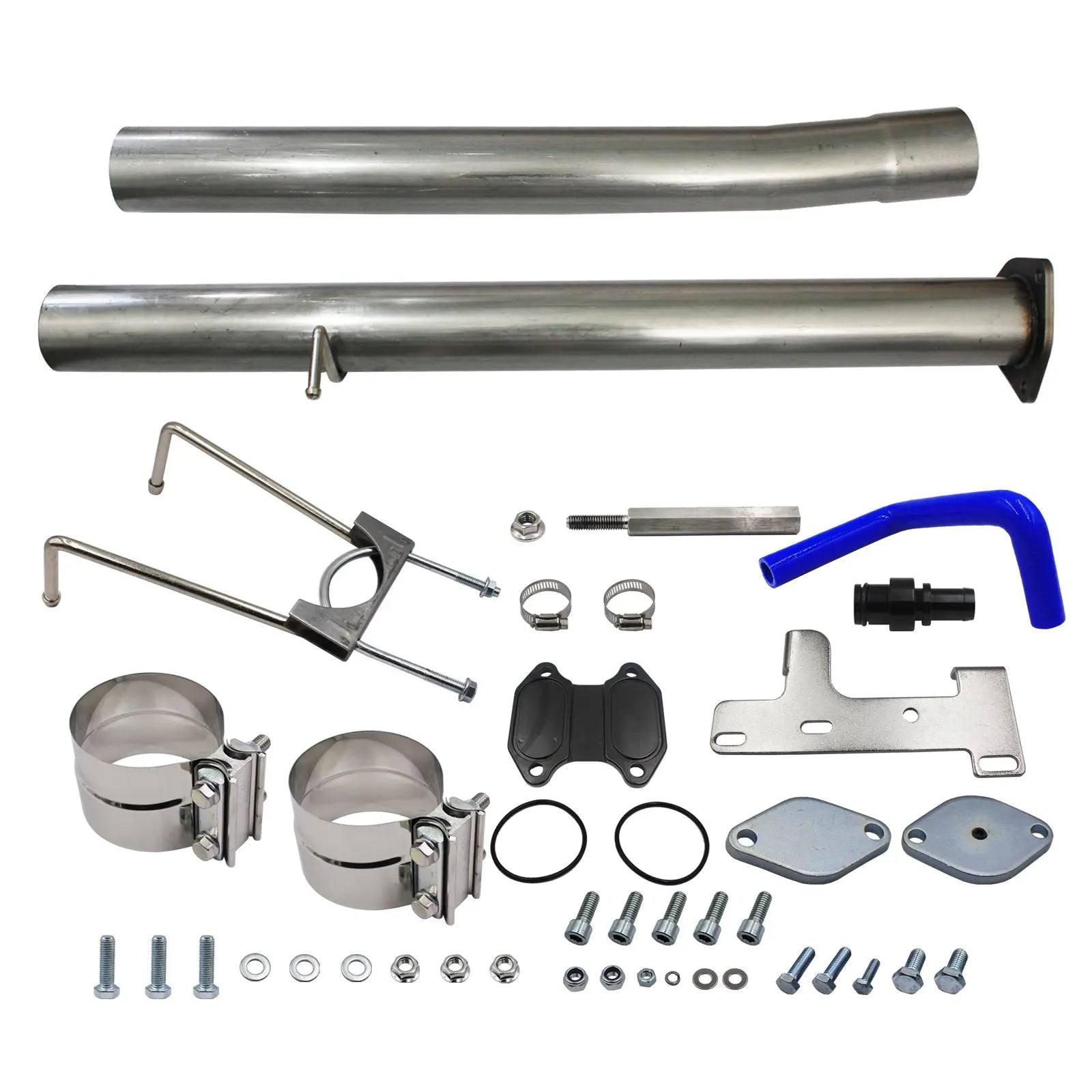 Muffler Pipe Kit For 2013-2017 Ram 2500 3500 4500 5500 +  EGR Delete Valve Cooler Kit For 2010-2012 Dodge Ram 2500 3500 6.7L Cummins Diesel Truck Egr Kit