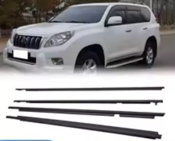 4Pcs Car Window Weatherstrip Black For Toyota Prado 2003-2009 Car Weatherstrip Window Moulding Trim 75711-60061 75712-60061 75721-60061 75722-60061 EGRKIT Shop