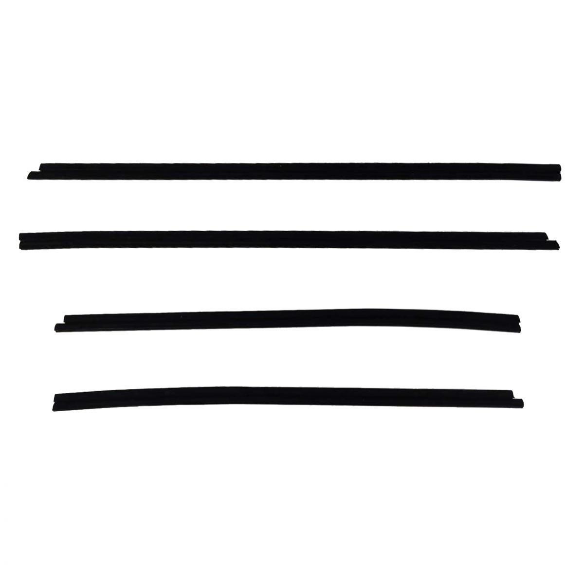 4Pcs Car Window Weatherstrip Inner Black For Toyota Corolla 2003-2007 Car Weatherstrip Window Moulding Trim weatherstrip